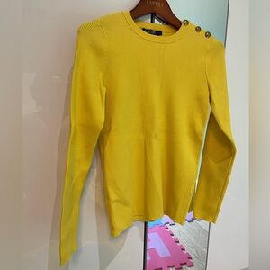 Ralph Lauren Vibrant Yellow Knit Top